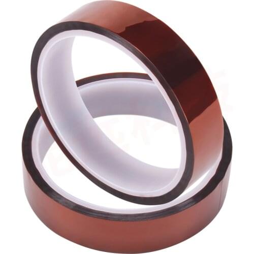 3D Printer Parts High Temperature 33M Heat Resistant Tape Width 20/30mm Insulation Electronics Part Polyimide Dark Brown