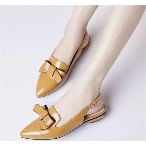 Women sandals oxford shoes vintage cow leatehr flats bow gladiator oxfords platform sandals for women slippers 2020 summer 33-43