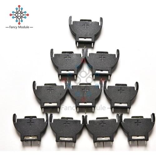 10PCS CR2032 2032 3V Cell Coin Battery Socket Holder Case ROHS