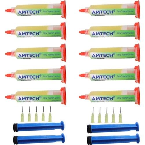 10PCS/lot Welding Flux Original AMTECH NC-559-ASM Solder Paste Welding Advanced Oil Flux Grease Soldering Repair Paste No-Clean