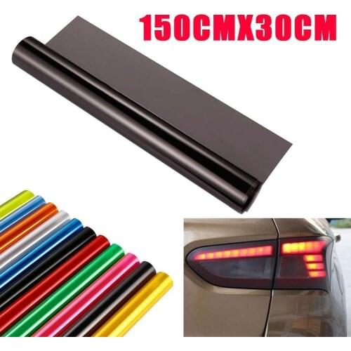 30*150cm Matt Smoke Light Covering Film Car Matte Black Tint Headlight Film Sheet Sticker Waterproof Car Body Film Cover