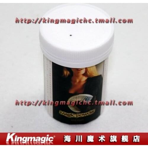 Kingmagic Wholesale 5pcs/lot Fanning Powder For Cards Open Fan Powder Magic Props Magic Powder Free Shipping