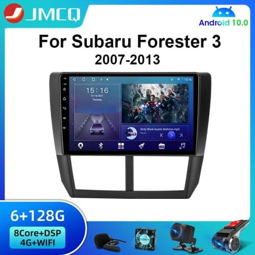 JHMCQ 2din Android 10 Car Radio Multimidia Video Player For Subaru Forester 3 SH 2007-2013 4G+WIFI Navigation Stereo Head Unit