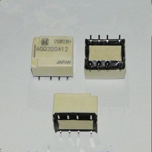 Free shipping power relay AGQ200A12 8pins 1A 2PCS/L0T