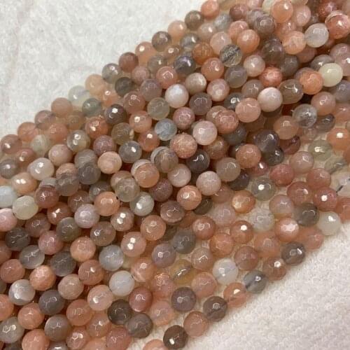 Natural Moonstone Beads Smooth Round Loose Spacer Beads For Jewelry Making 15inches 6/8/10mm DIY Beads Bracelets Necklace Perles