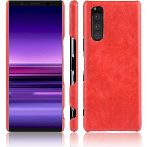 For Sony Xperia 1 5 II Case PU Leather Litchi Pattern Skin PC Hard Cover For Sony Xperia5 1 II 5II Sony1II Sony5II Phone Bags