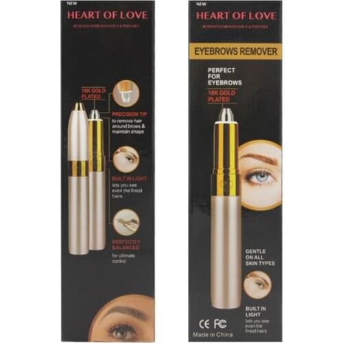 Eyebrow Epilator Lipstick Electric Eyebrows Trimmer Eye Brow Shaver Painless Make Up Face Hair Remover USB Rechargeable