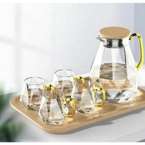 Cold Water Bottle Glass High Temperature Resistant Household Cup Set Nordic Creative Large-capacity Teapot Boiling Water