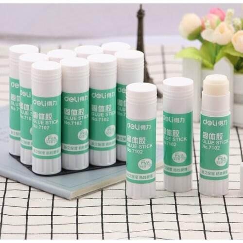 2pcs, deli21g solid glue student hand glue stick, high viscosity envelope glue PVA strong glue school office supplies