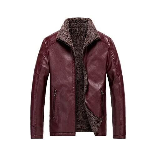 Winter Faux Leather Jackets Men Fleece Thick Warm Motorcycle Coats Male PU Leather Slim Windbreaker Jackets Clothing 8XL