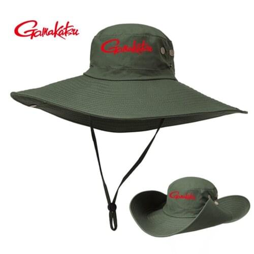 Summer Gamakatsu Cap Fishermans Hats for Mens Cotton Bucket Hats Fisherman Hat Outdoor Climbing Boonie Camouflage Fishing Hat