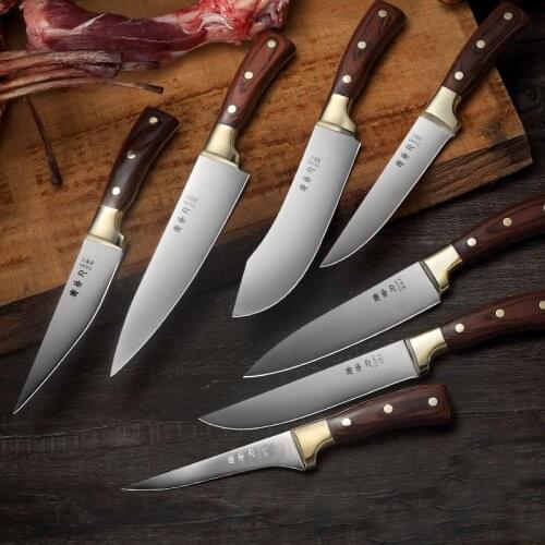 Liang Da Boning Knives Professional Butcher Meat Sharp Skinning Multifunction Slaughter Tool Eviscerating Bone and Meat Knife
