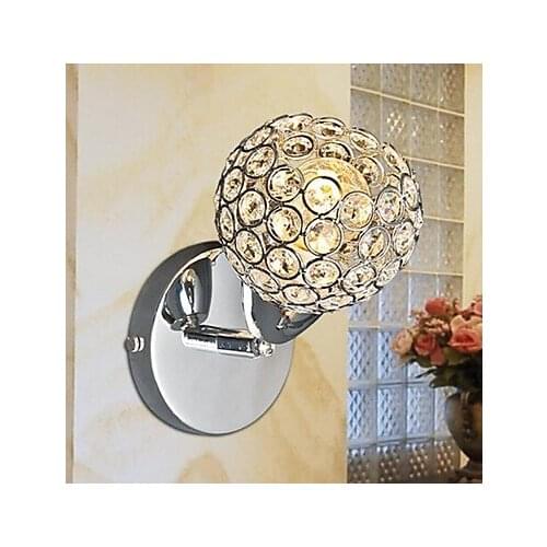 Fashion Crystal Wall Sconce Modern LED Wall Light Fixtures For Home Decor Bedroom Bedside Wall Lamps Lampara Pared Luminaire
