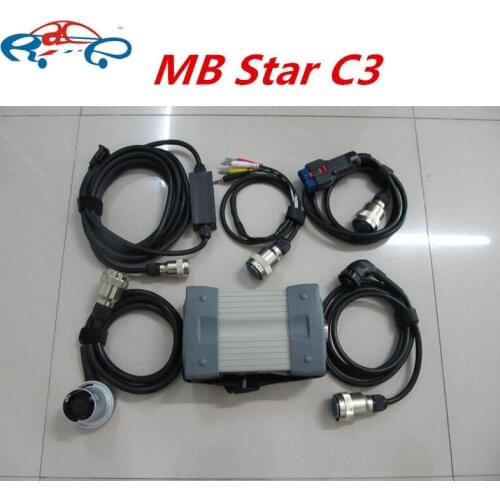 MB Star C3 Diagnostic Multiplexer Tester with full cables for MB Car Diagnostic mb star c3 without software
