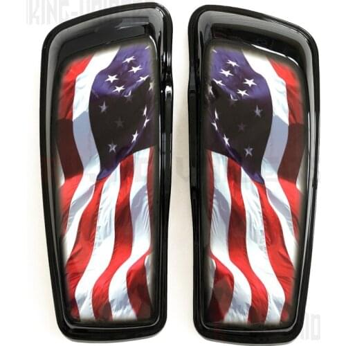 USA Flag Stickers Saddlebag Cover Decals For Harley Touring Road King Electra Glide Ultra Limited Street Glide Road Glide 2014up