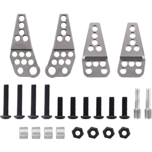 NEW 4pcs Metal Aluminum Shock Towers Adjustable Shock Absorber Hoops Mount For 1/10 RC Crawler Car Axial SCX10 II 90046 90047