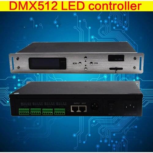 On-line control off control 4*512 Pixels DMX512 LED controller LED pixel lights master Own programming controller