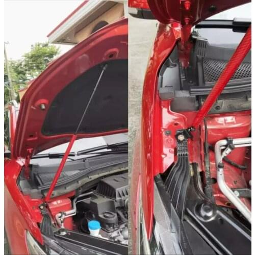 For MG ZS 2013-2021 Front Hood Bonnet Modify Carbon Fiber Gas Struts Shock Damper Lift Supports Absorber