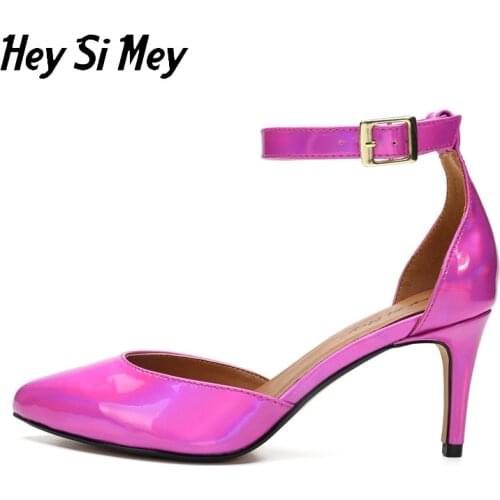 Sandals Women Latin Dance Shoes Women Tango Ballroom Girls Dance Shoes High Heels 8cm Nightclub Soft Party Shoes Ladies Pumps