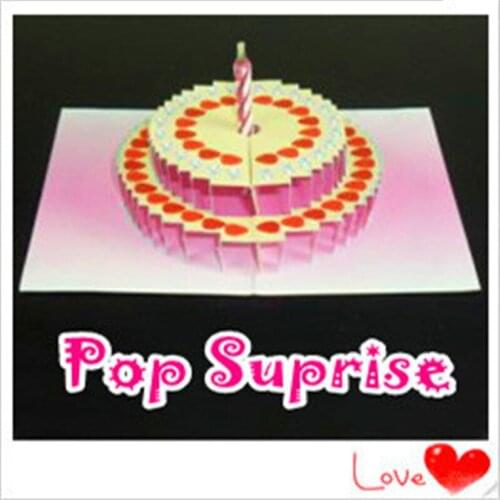 Cake Card Pop Suprise Magic Tricks Magic Props Party Magic Show Funny Illusions Card Magia Magician Toys Best Gift Kids Magic