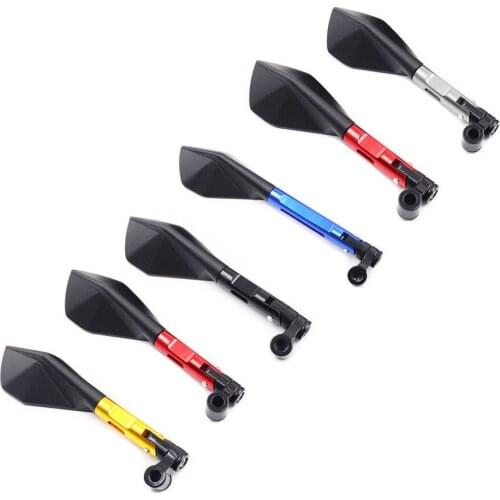 Universal 22CM Motorcycle Rear View Side Mirrors For Yamaha For Kawasaki For Honda For Suzuki