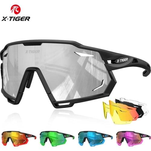 X-TIGER Cycling Glasses Polarized Sports Sunglasses Unisex Mountain Bike Riding Glasses UV400 Protection Bicycle Cycling Eyewear