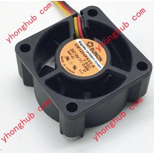 SUNON GM1204PKV3-A F.B221 DC 12V 0.6W 3-Wire 40x40x20mm Server Cooling Fan