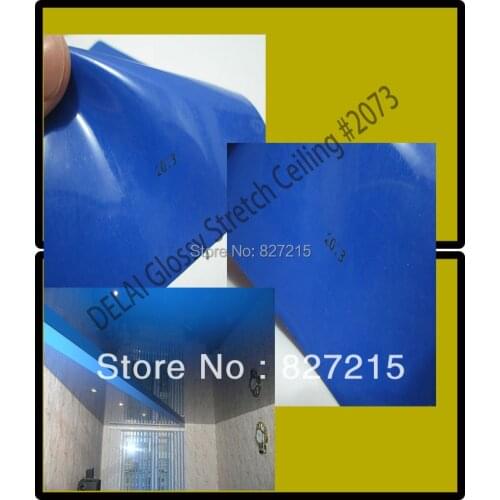 Indoor Roofing Material # 2073 1.5/1.8/3.2 meter width Dark Blue Glossy Stretch Ceiling Film--- small order