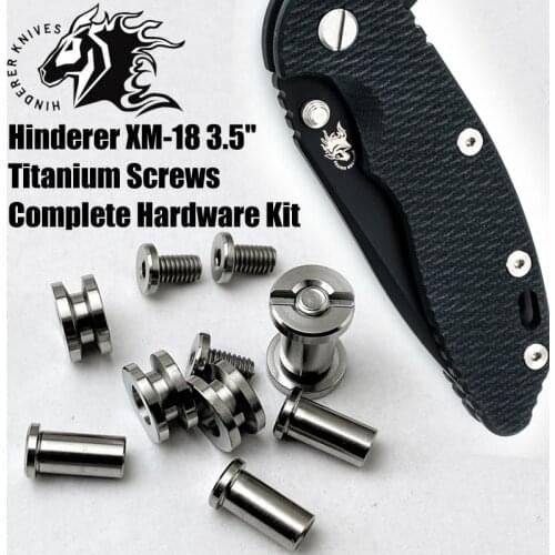 1 Set Custom Made Titainum Alloy Hardware Kit Screws for Hinderer XM-18 3.5 Inch