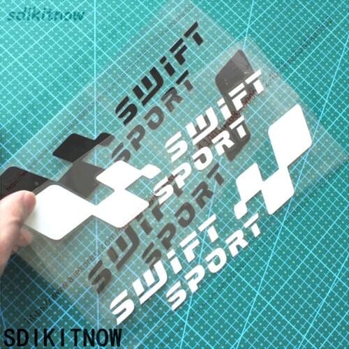 1 pair Car Body Windows Sports Racing Sticker Decal Styling For suzuki swift 2007 2008 2018 accessories