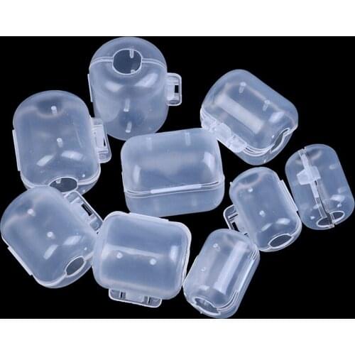 10pcs / lot Fishing Tackle Wood Shrimp Jig Squid Hat Field Protector Size S M L Umbrella Hook Hooks Cap