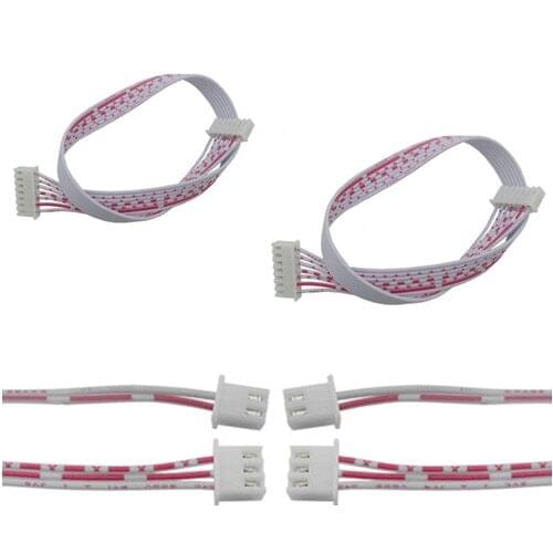 100Pcs 20cm 2P/3P/4P Double XH2.54 Header AWG26 Red White Wire Cable
