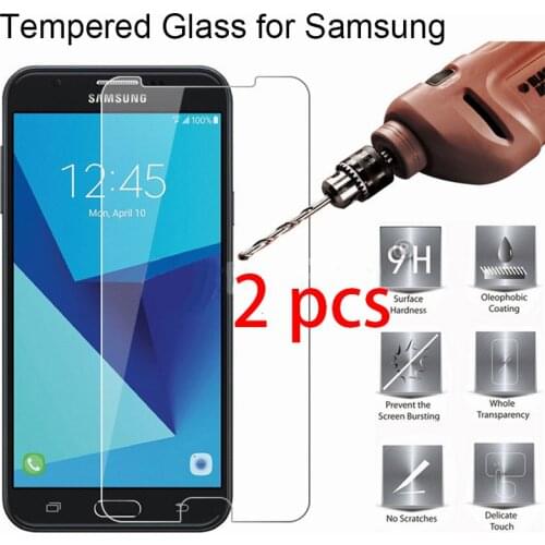 2pcs! 9H HD Protective Glass for Samsung J7 J5 J3 Pro 2017 Tempered Glass Toughed Screen Protector on Galaxy J7 J5 J2 Prime