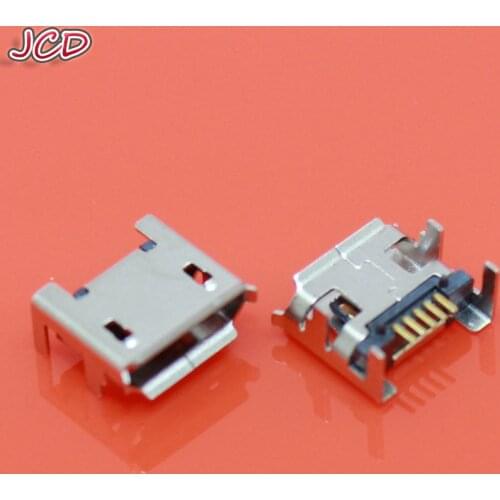 JCD 20pcs Micro USB connector 5pin seat Jack Micro usb Four legs 5P Inserting plate seat Mini usb connector Micro USB jack 5 pin