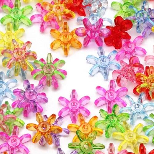 New 30pcs 12x5mm Bracelet Accessories Acrylic Flower Pendants Earrings Necklace Beads Supplies For DIY Jewelry Making Findings