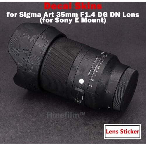 35mmF1.4 DG DN Anti-scratch Cover Film for Sigma Art 35mm F1.4 DG DN Lens for Sony E Mount Premium Decal Skin Protector Sticker