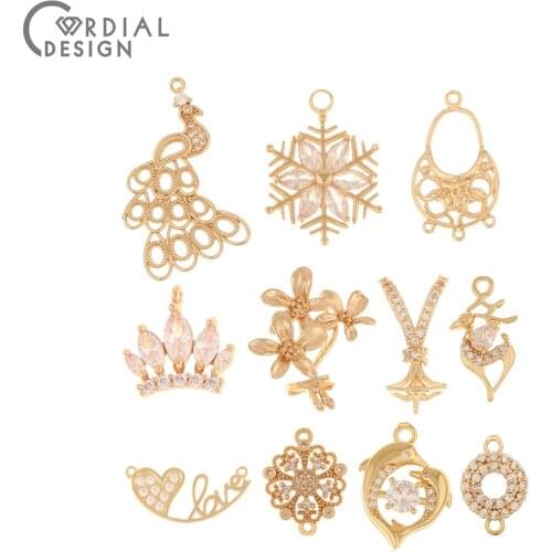 Cordial Design 6Pcs Jewelry Accessories/Choose/Earrings Pendant/Hand Made/Multi Shape/Jewelry Findings & Components/DIY Making