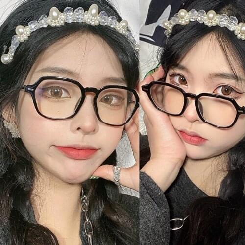 Anti-blue Glasses Men Women Retro Round Metal Frame Anti Blue Light Decorative Glasses Computer Gaming Glasses for Women Men