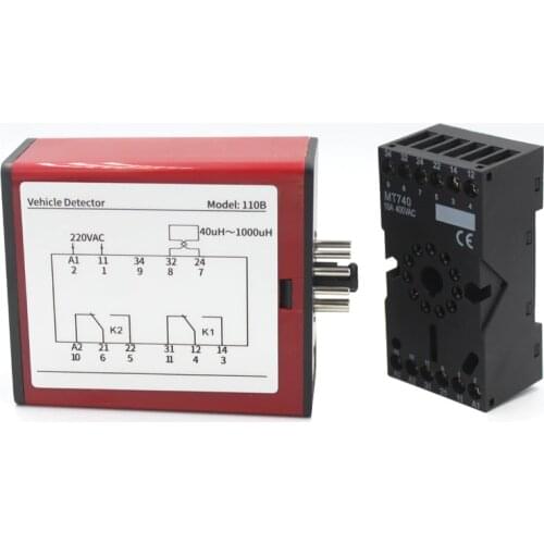 AC220v 50hz Automatic Gate Opener Barier Barrier Single Loop Channel Traffic Inductive Gate Detector Vehicle