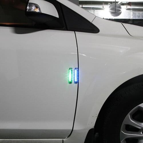 Car Door Anti-Static Solar Energy Protection Bumper Anti-Collision LED Crash Bar Decoration Light