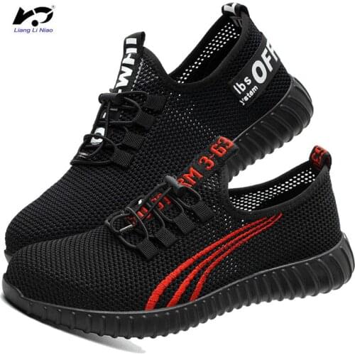 Shoes Men and Women Steel Toe Cap Work Safety Shoes Puncture-Proof Boots Lightweight Breathable Sneakers