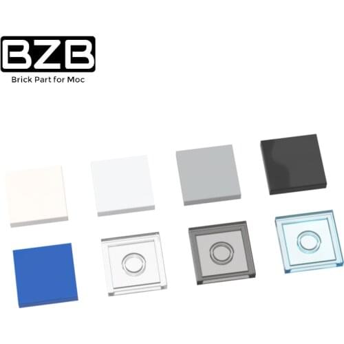 BZB MOC 200PCS DIY 3068 Building Blocks Figure Bricks Ceramic Tile 2x2 Figures Educational Parts Toys for Children