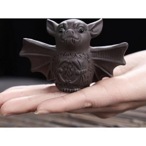 Tea Pet Boutique Tea Set Tea Tray Bat Tea Pet Handmade Zisha Tea Play Crafts Kung Fu Tea Accessories Decoration Tea Pet