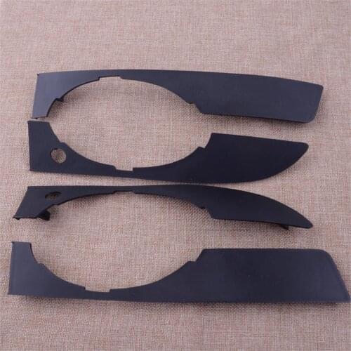 CITALL 4pcs Left Right Car Fog Light Trim Cover Grill Bumper Lower & Upper 8E0807173 For Audi A4 B7 S4 2005 2006 2007 2008