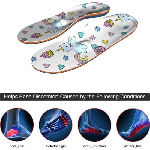 Breathable Soft Arch Support Insole With Cute Design Coverb