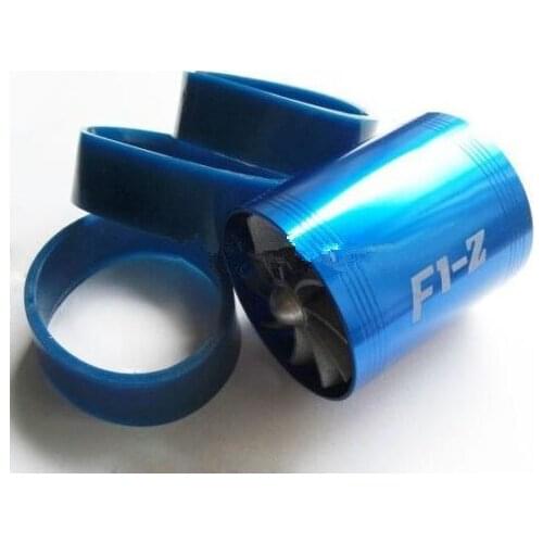 F1-Z DOUBLE PROPELLER TURBO SUPERCHARGER AIR INTAKE FUEL SAVER ECO FAN Auto Accessories Car Styling