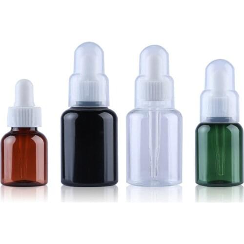 10 PC Amber Glass Dropper Bottles 35ml Eye Droppers Essential Oil Dropping Bottles Sample Vials Refillable Cosmetic Containers