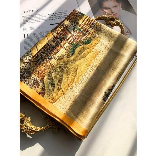 Classical reappearance! 100% mulberry silk scarf women spring autumn Korean wild satin square scarf mulberry silk scarf shawl