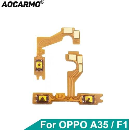 Aocarmo Power Button On/Off Switch Connector Volume Up/Down Ribbon Flex Cable For OPPO A35 F1 Replacement