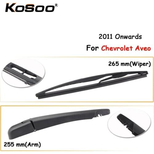 KOSOO Auto Rear Car Wiper Blade For Chevrolet Aveo,265mm 2011 Onwards Rear Window Windshield Wiper Blades Arm,Car Accessories